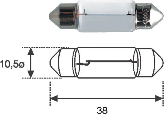 MAGNETI MARELLI Izzó, szofita C5W12_MM